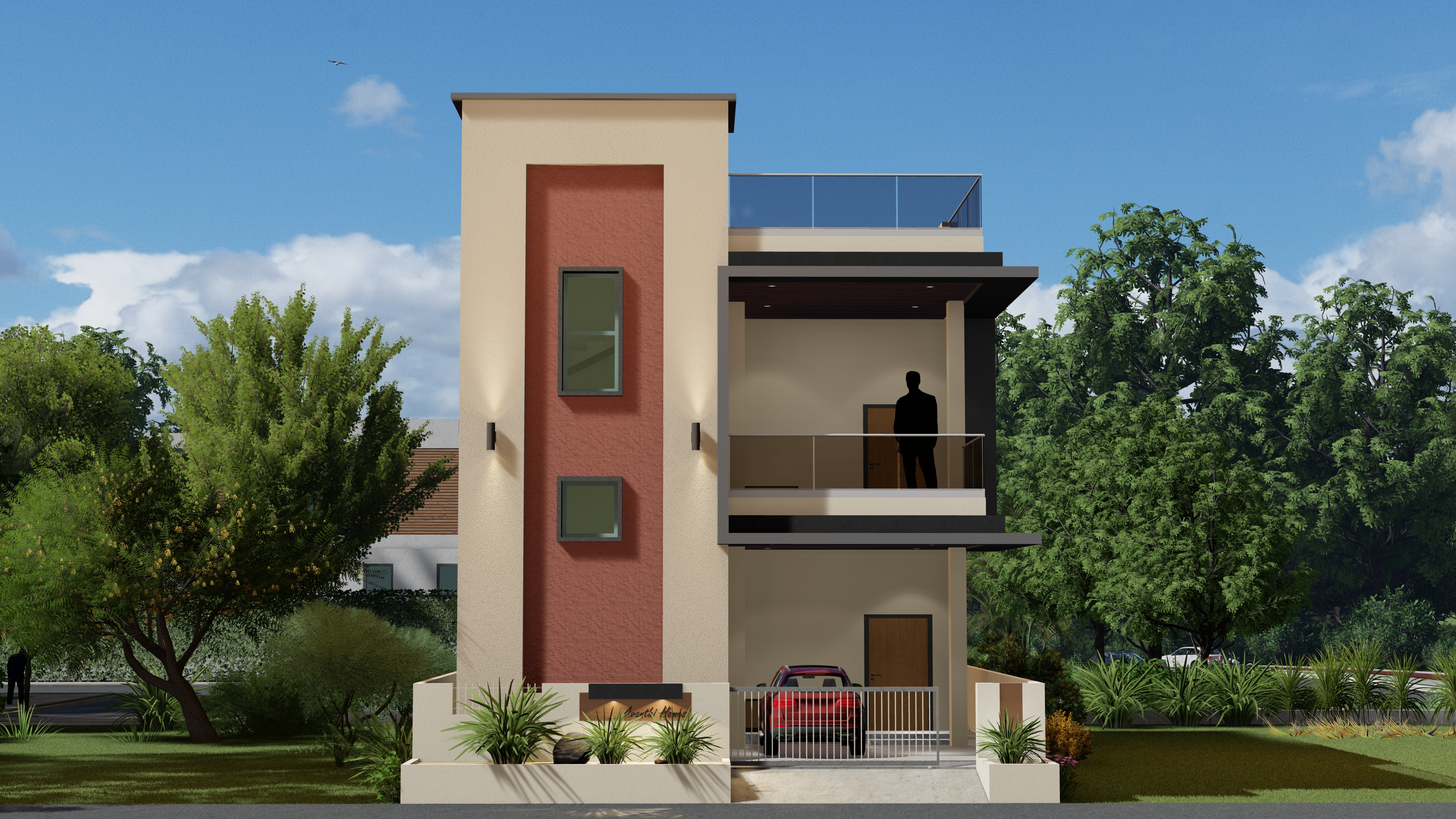 avanthi Residence courtyard